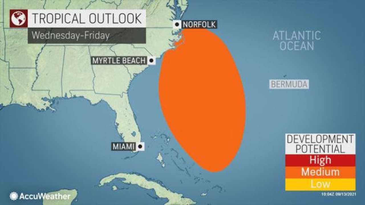Another look at the area with the potential to develop into a tropical system.