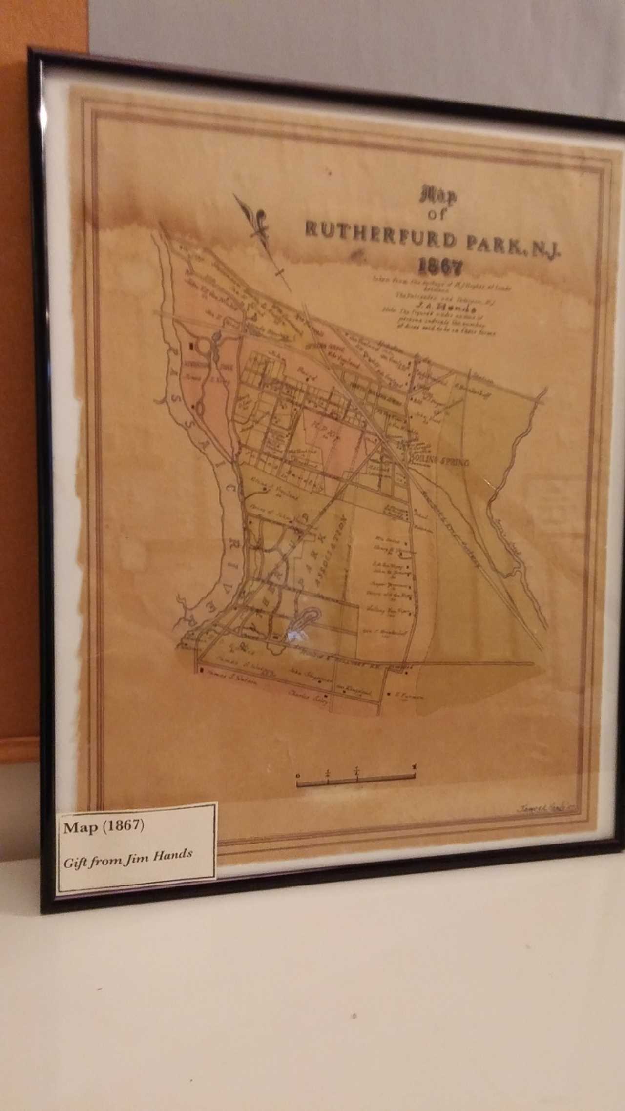 Meadowlands Museum Receives Old Map Of Rutherford Rutherford Daily Voice