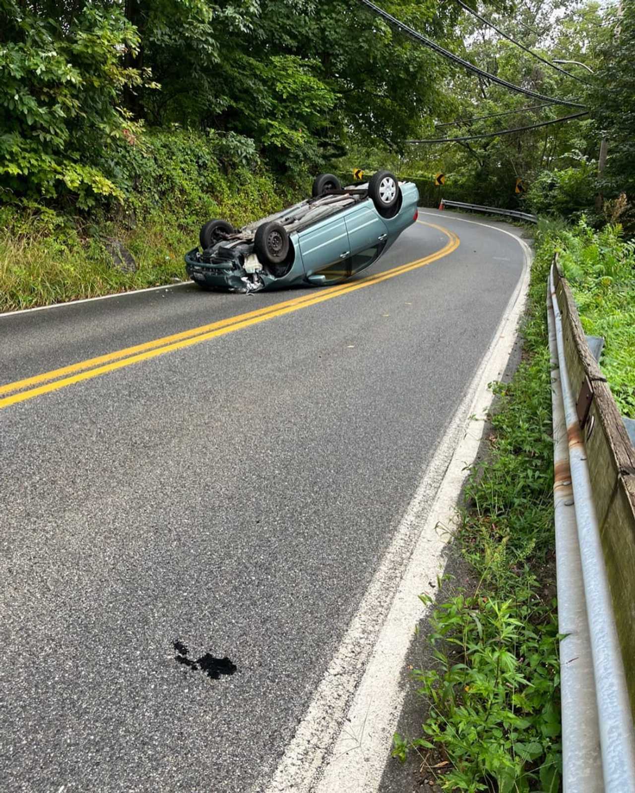 Driver Hospitalized After Rollover Crash in CrotonOnHudson Ossining
