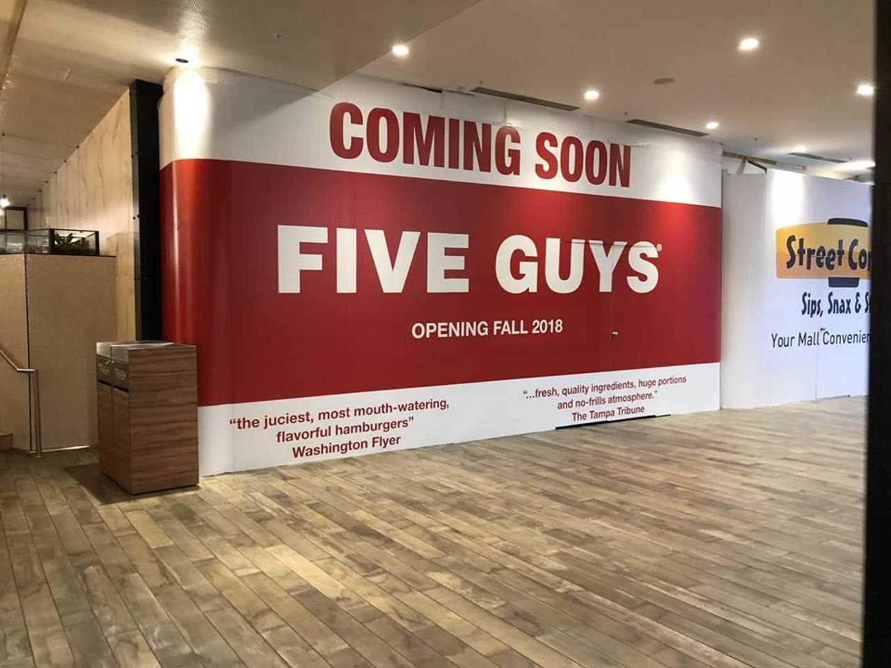 Five Guys To Open At Garden State Plaza Food Court Fort Lee Daily Voice