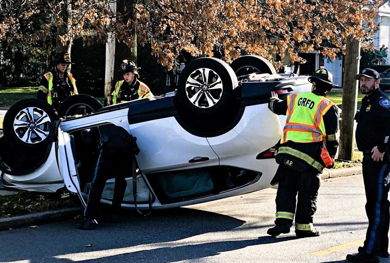 Beginning Driver 16 Rolls SUV In Glen Rock Pinball Crash Fair Lawn