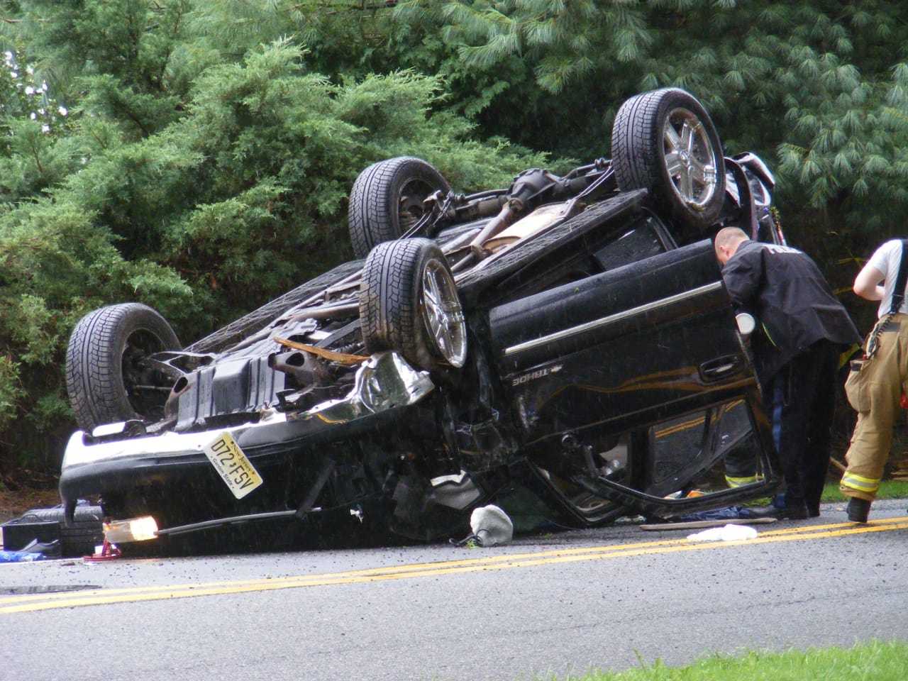 Allendale Police Investigate SUV Rollover Crash That Took Out Utility