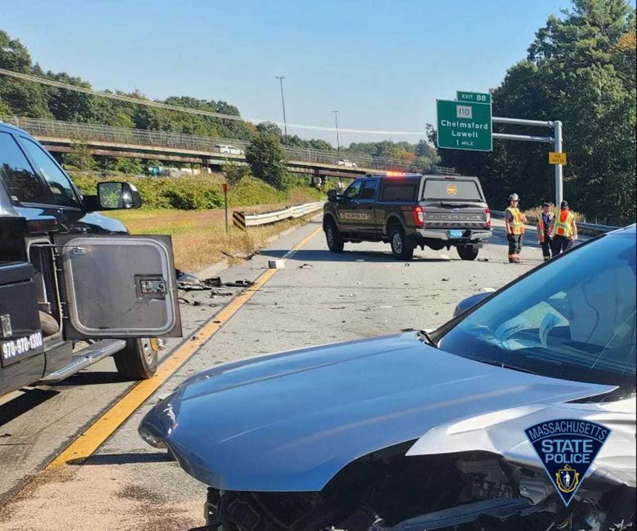 Serious Injury Crash Vehicle Crosses Lanes, Strikes Car On I495 In