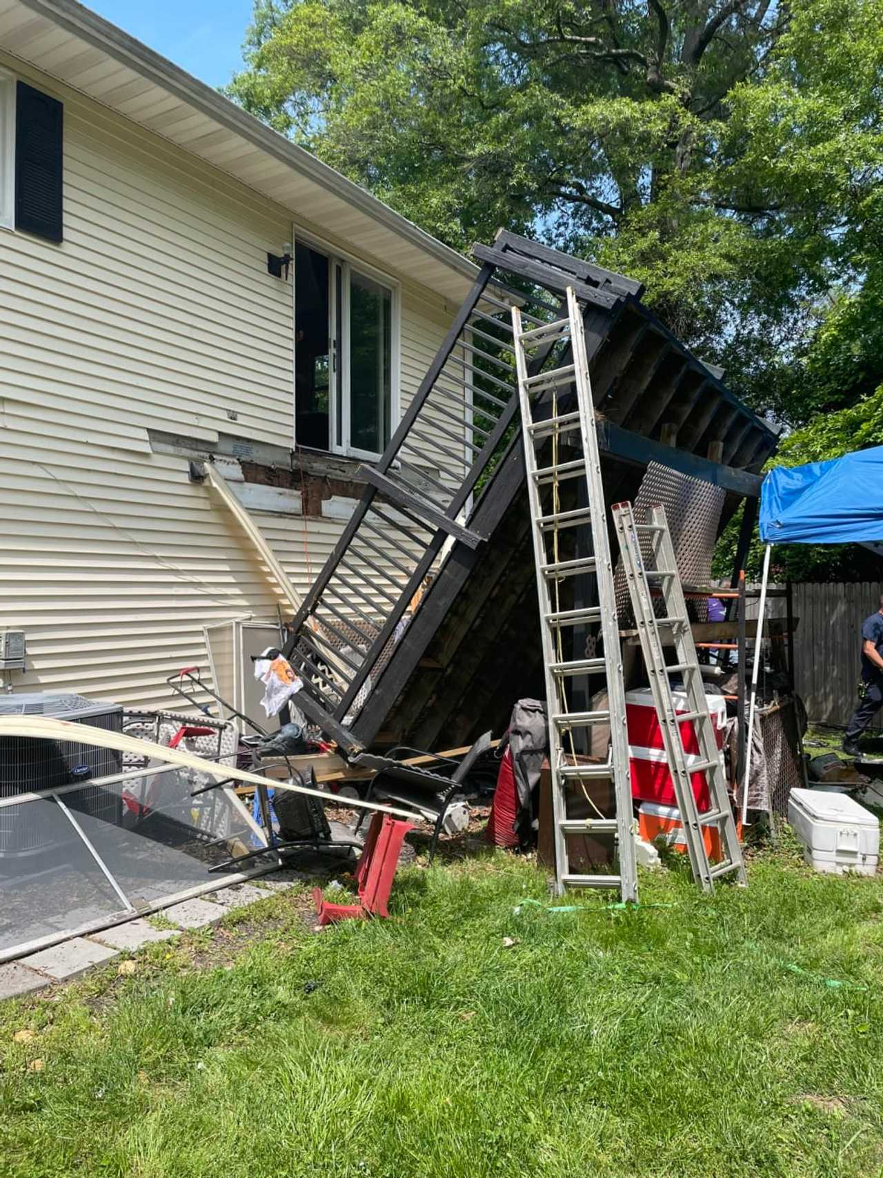 Four Hospitalized In SecondStory Deck Collapse In MD Anne Arundel