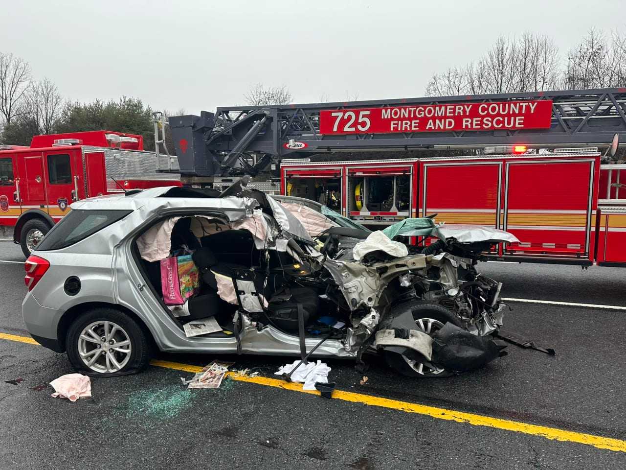 Three Hospitalized After Violent Single-Vehicle Crash In Montgomery