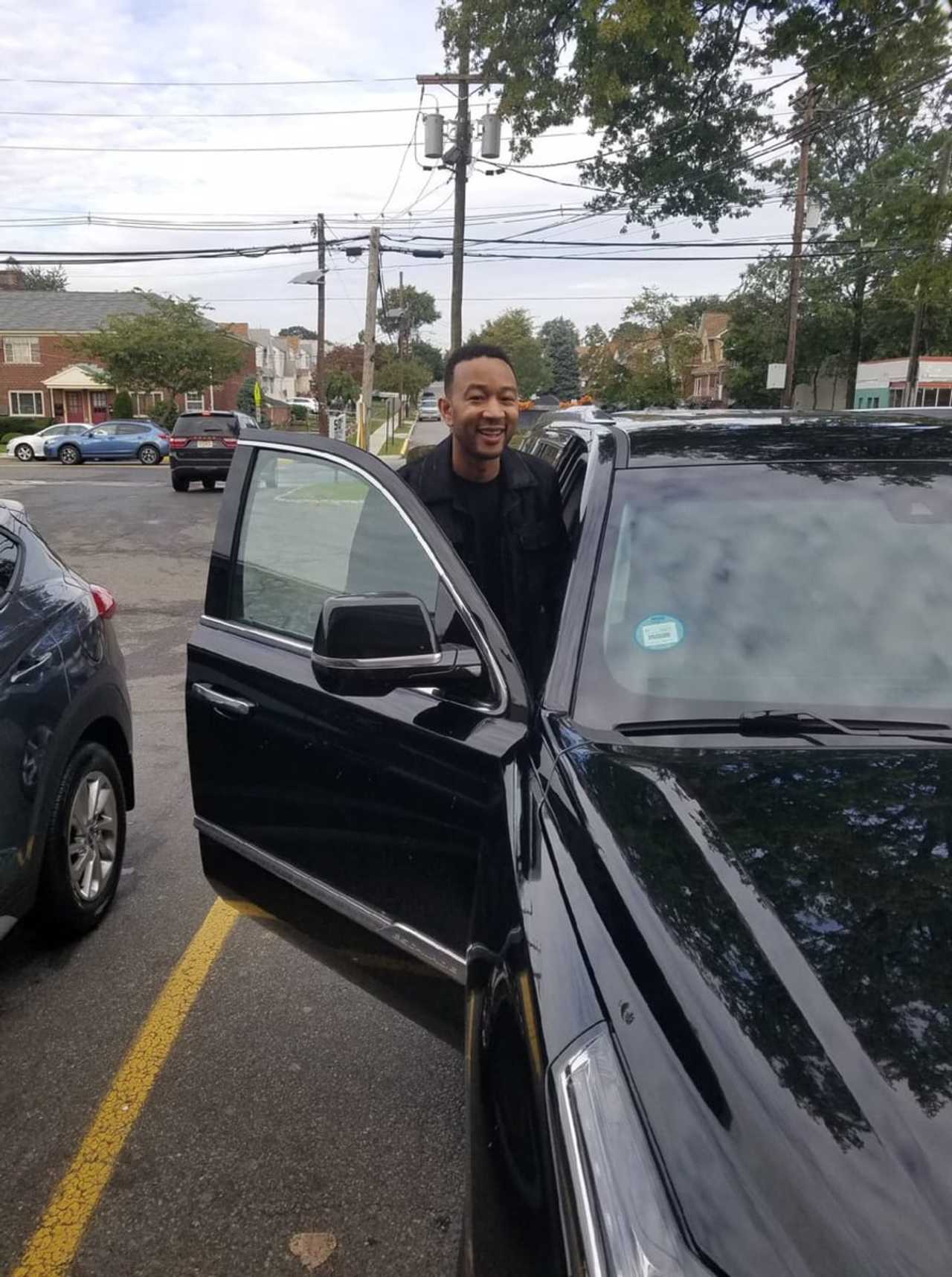 John Legend Stops At North Jersey 7Eleven, Donates To Fire Department