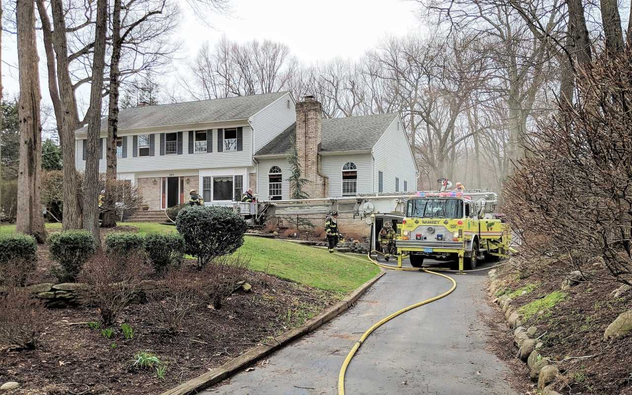 Firefighters Douse Ramsey Basement Blaze | Bergenfield Daily Voice