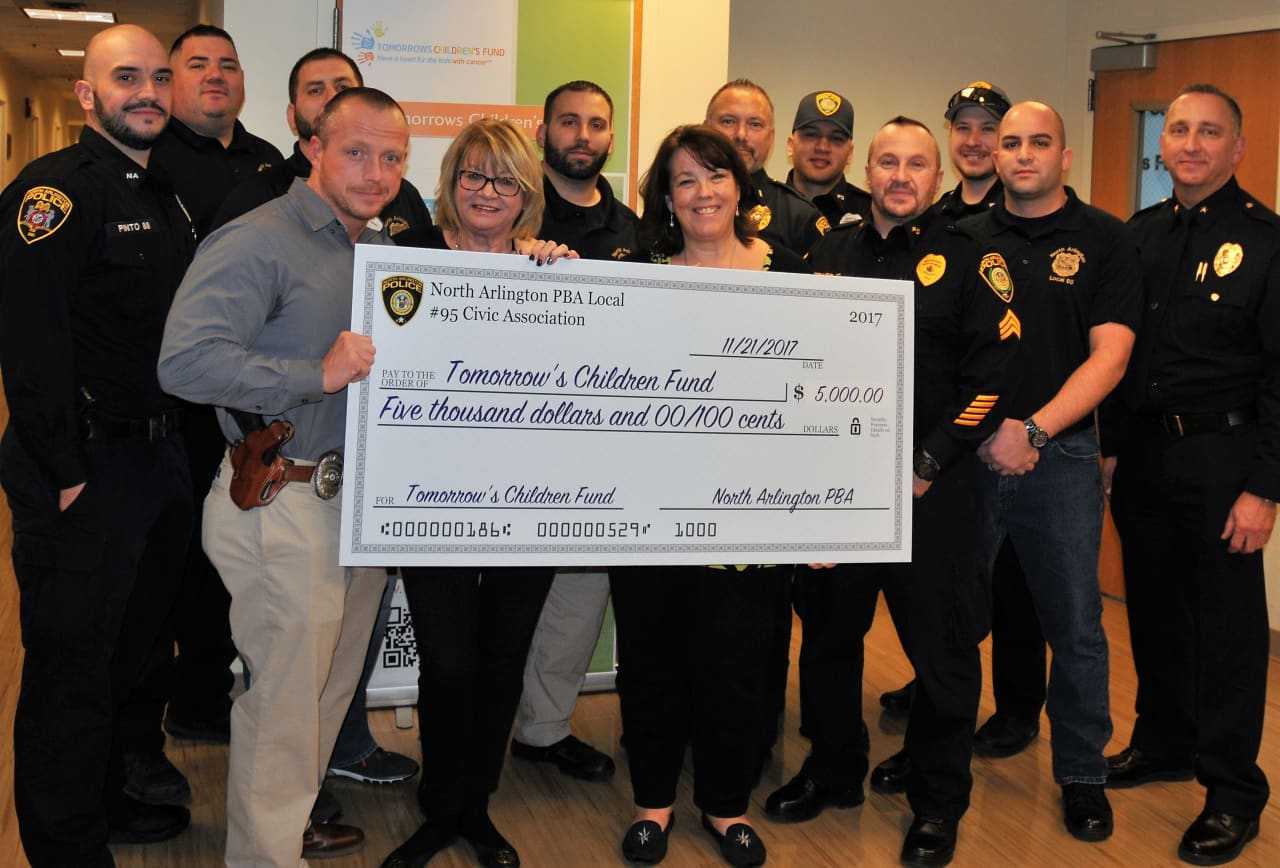 North Arlington Police Give 5,000 To Help Kids With Cancer Pascack