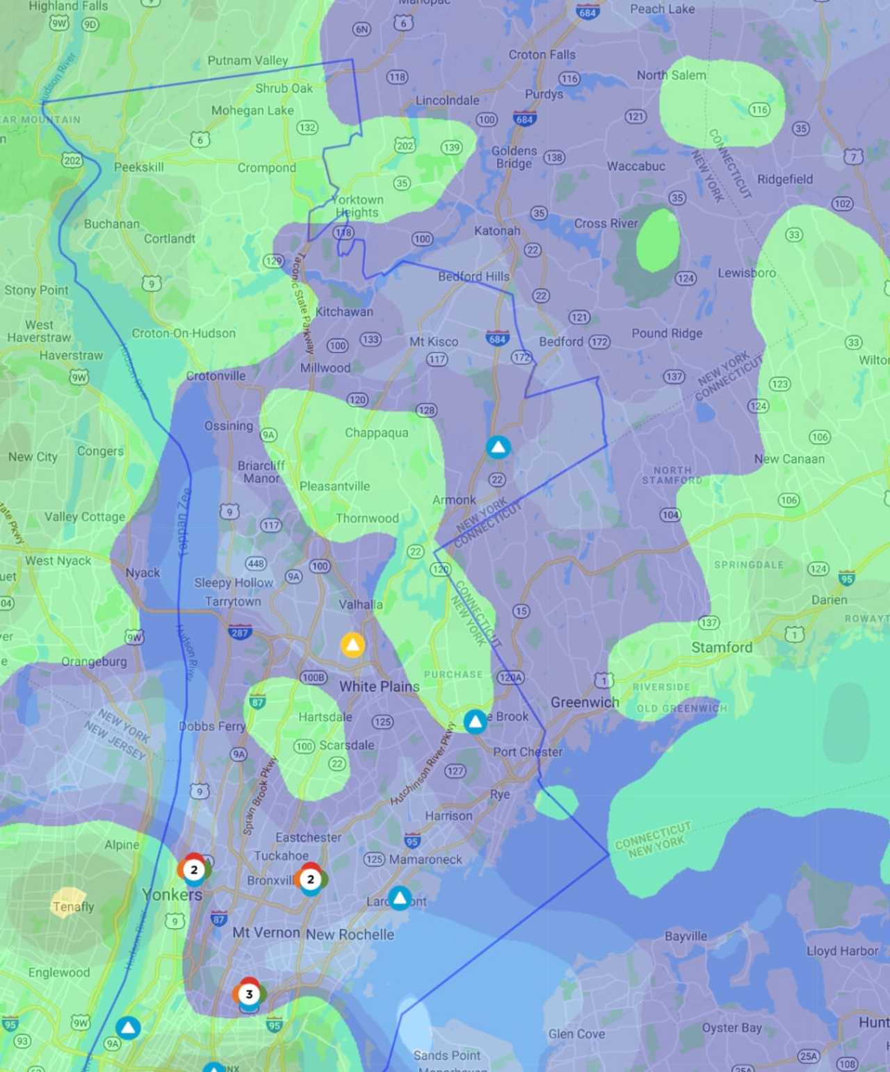Hundreds Without Power In Westchester As Stormy Weather Overspreads