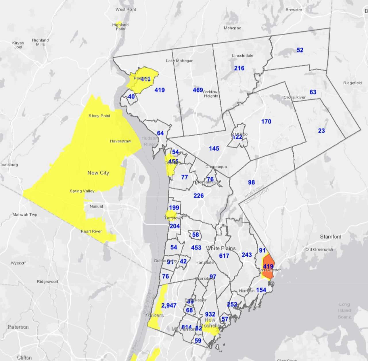 COVID19 Westchester Sees Nearly 1K New Cases; Latest Breakdown By Community White Plains