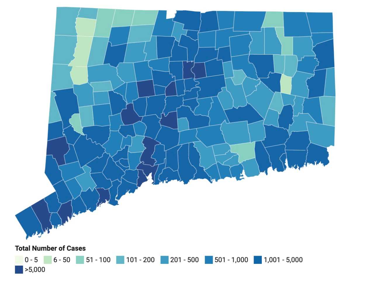 Covid19 13 New Deaths Reported In CT; Latest Case Breakdown By County