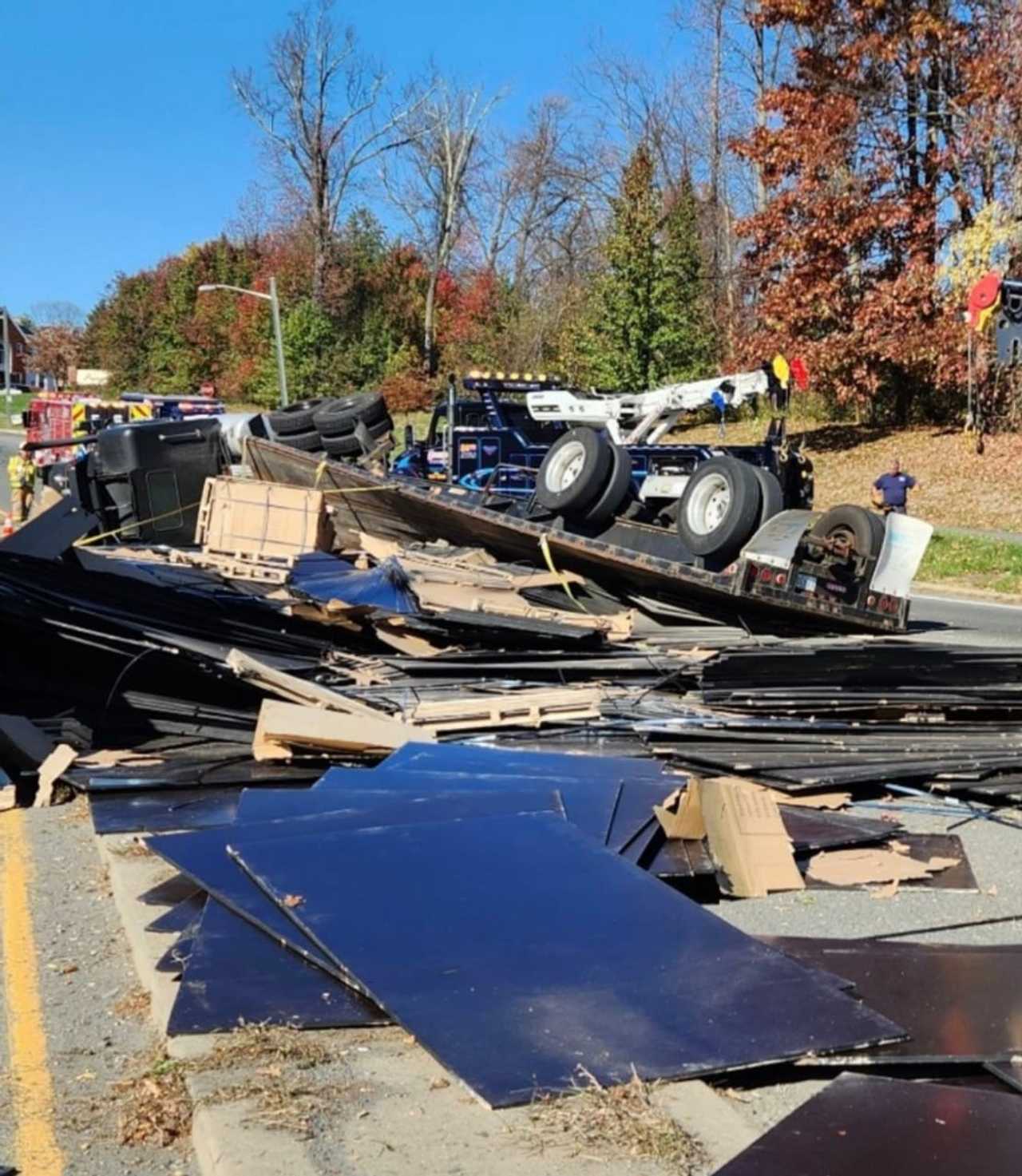 Truck Driver Hurt, Plywood Spills In Central Jersey Crash Ocean Daily