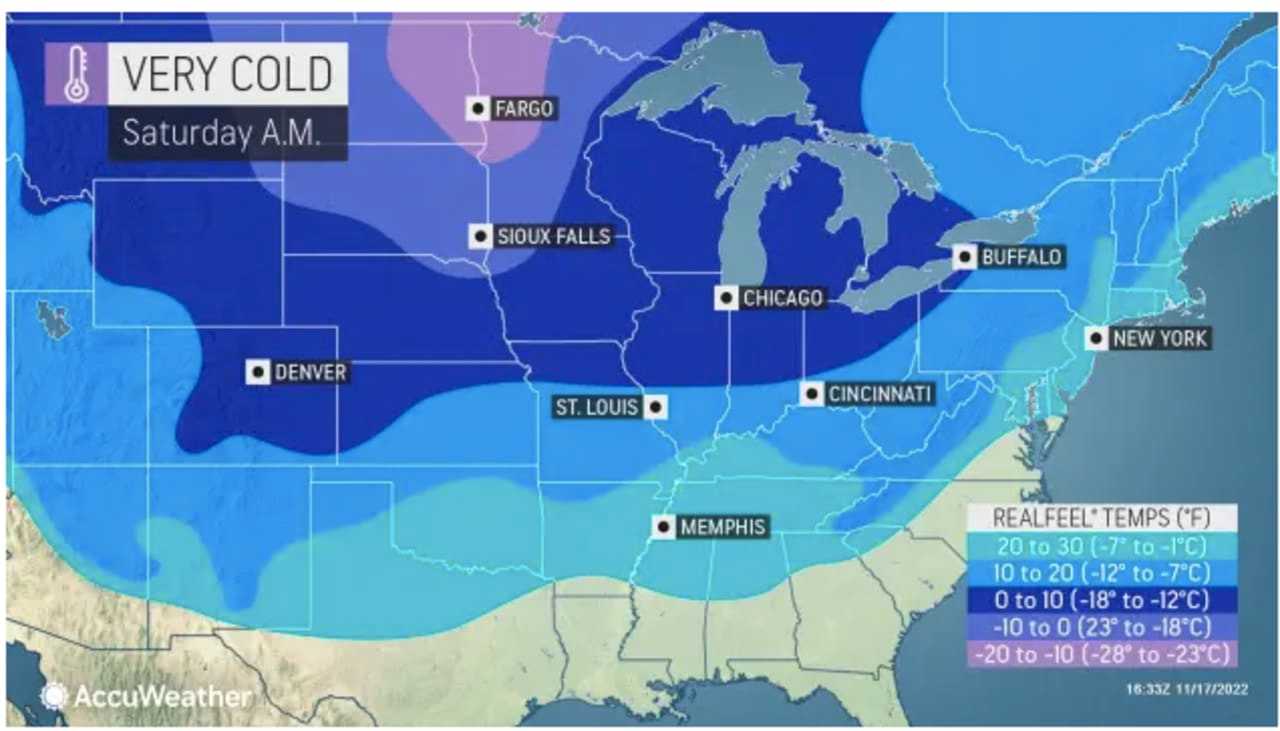 Here's When Region Could See Some Snow As Arctic Air Moves In From