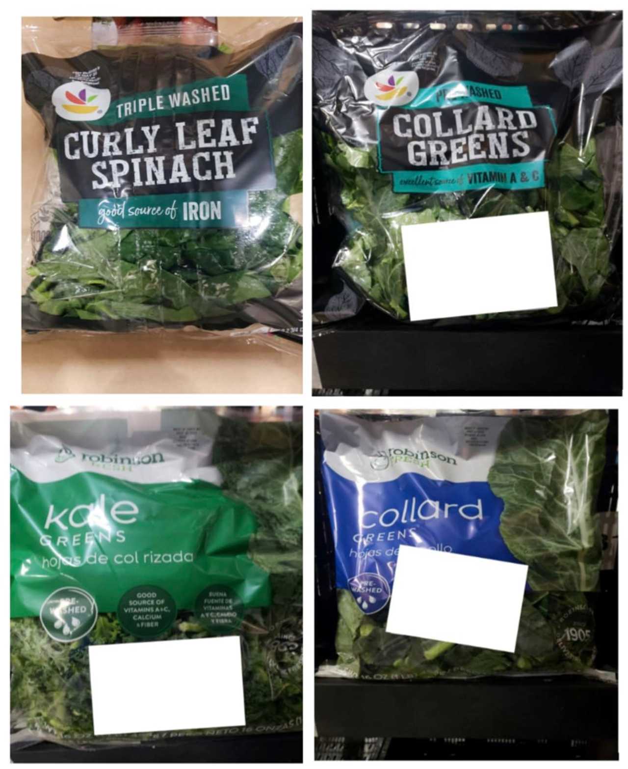 Kale, Spinach, Collard Green Products Produced In MD Subject To Listeria Recall Montgomery