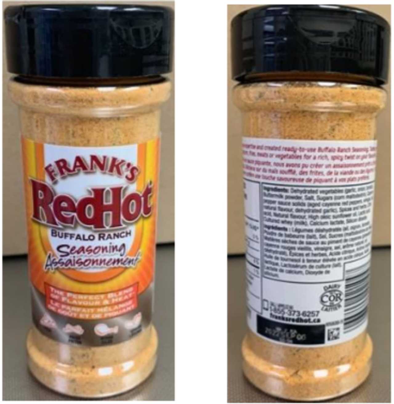 McCormick recalls Italian and Frank's RedHot seasonings because of