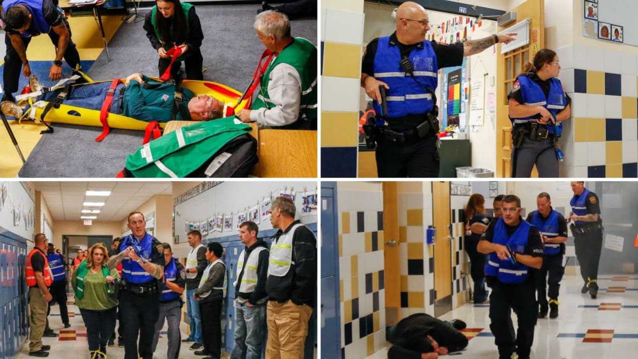 Police Hold Active Shooter Training At Mount Kisco Elementary School