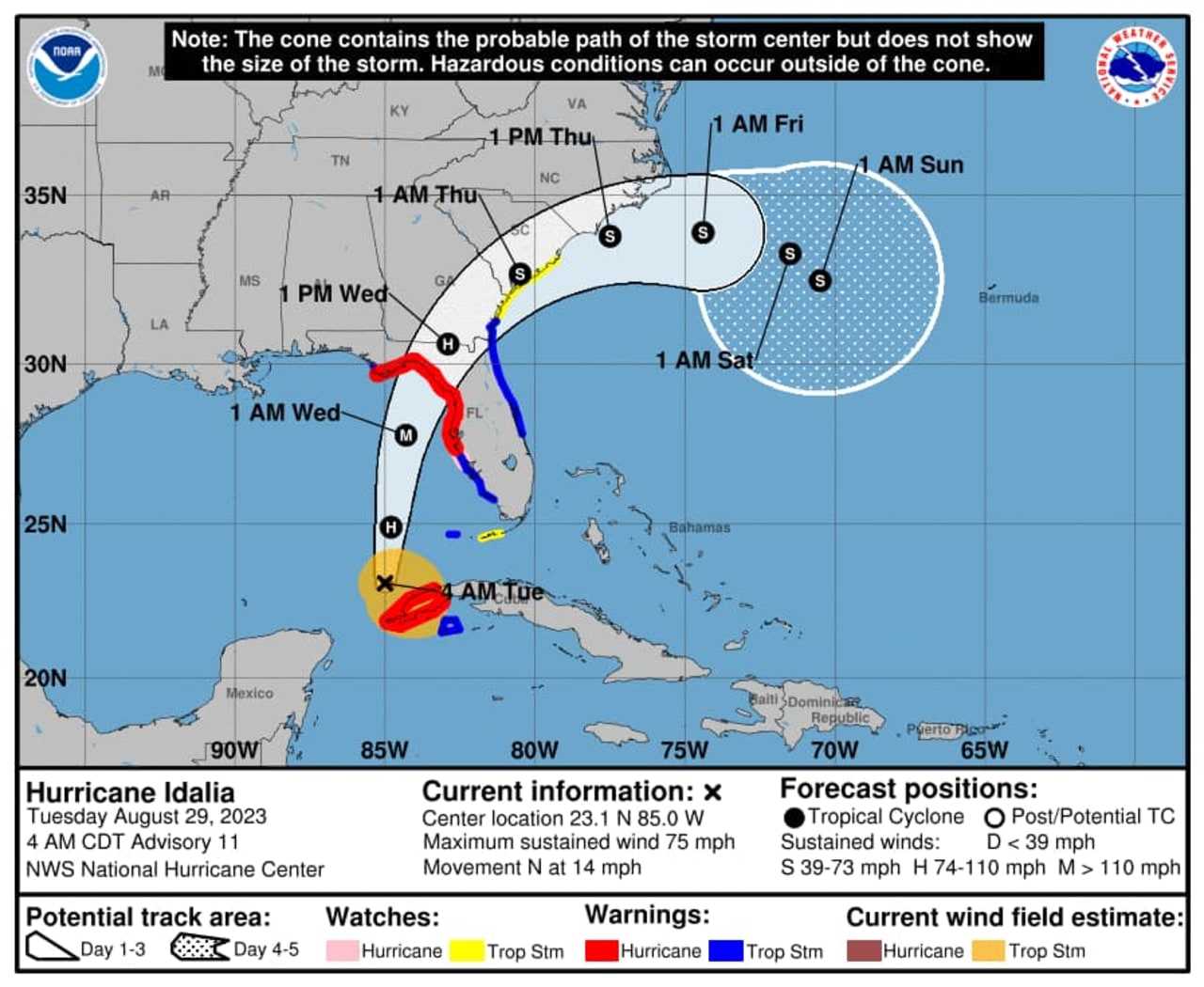 Idalia Strengthens To Hurricane, With 120 MPH Winds Expected: Latest ...