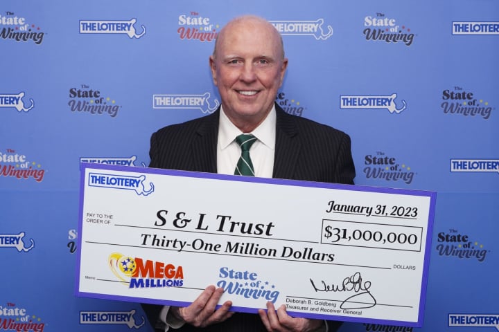 S &amp; L Trust, represented by trustee Leo J. Cushing, chose the cash option on its prize and received a one-time payment of $16,542,158 (before taxes).