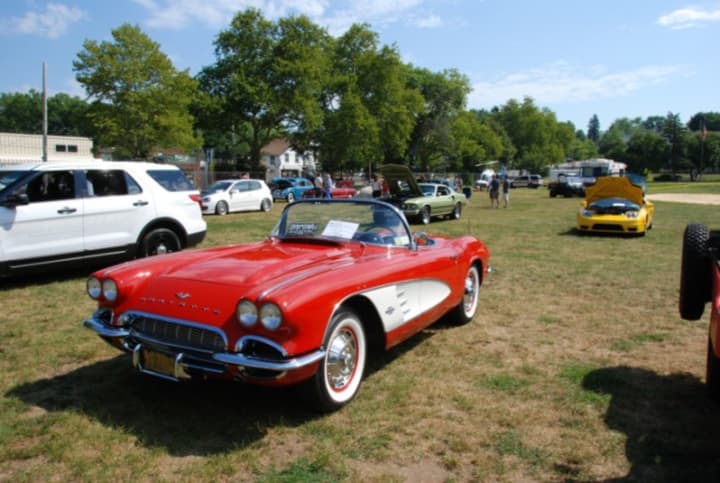 A classic Corvette was one of the cars on display at the show.