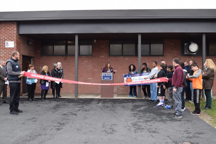 Fox Meadow Middle School celebrated the opening of its new space with a ribbon cutting