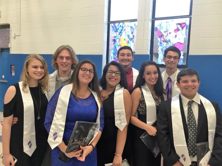 Students were recently inducted into the National Technical Honor Society.
