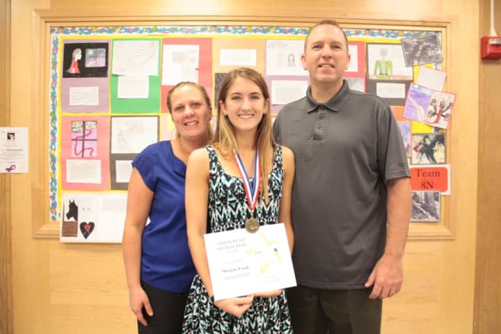 Yorktown Senior Morgan Forde was honored as a BOCES Student of Distinction on June 6. She was accompanied to the award ceremony by her mother and father, Casey and Sean Forde, and grandmother, Mary Ellen Cowan (not pictured).