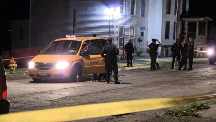 A taxi driver was killed in a shooting in Newburgh Thursday, police say.