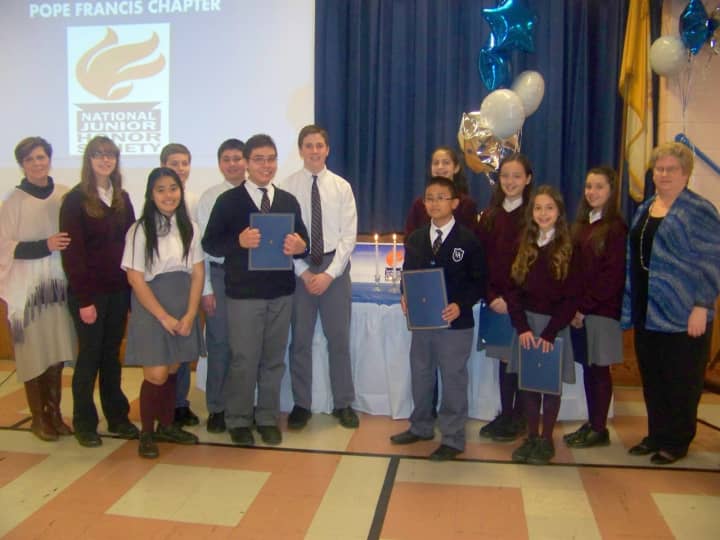 The National Junior Honor Society gained six new members from Paramus&#x27; Visitation Academy this year.
