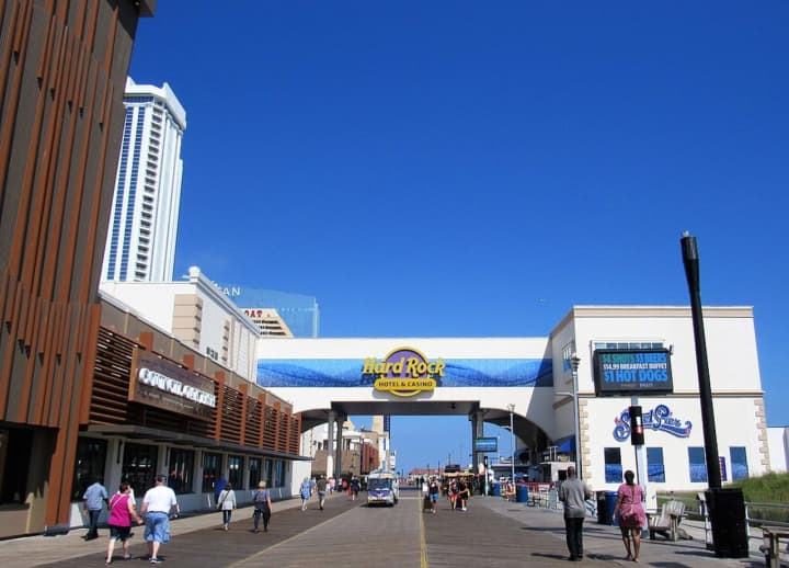 The Hard Rock Hotel &amp; Casino along the boardwalk in Atlantic City, NJ, in 2018.