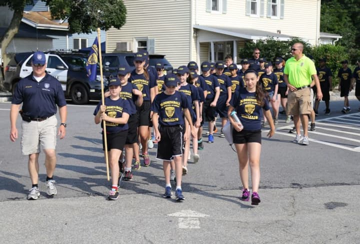Bloomingdale police take part in a street of the week program to benefit the borough.