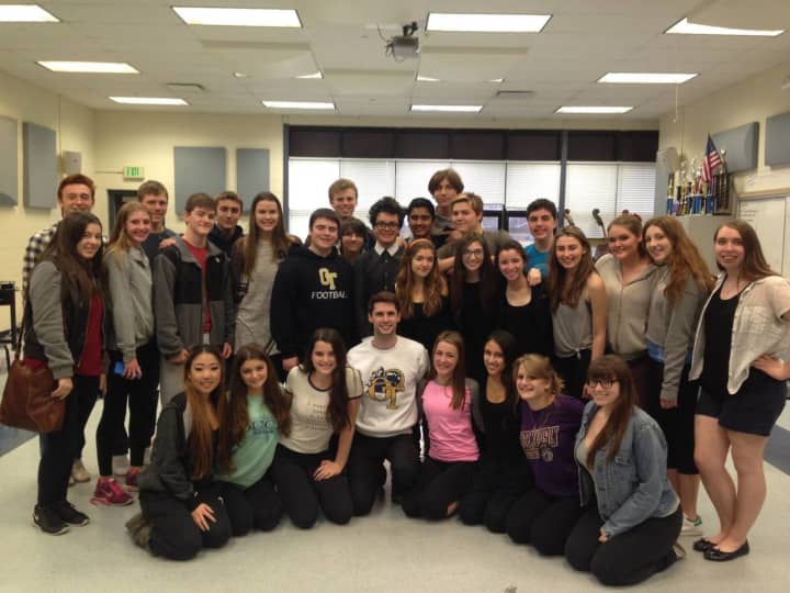 The NV/OT All-School Musical Cast worked with Broadway Star Mike Schwitter, who appeared in Pippin.