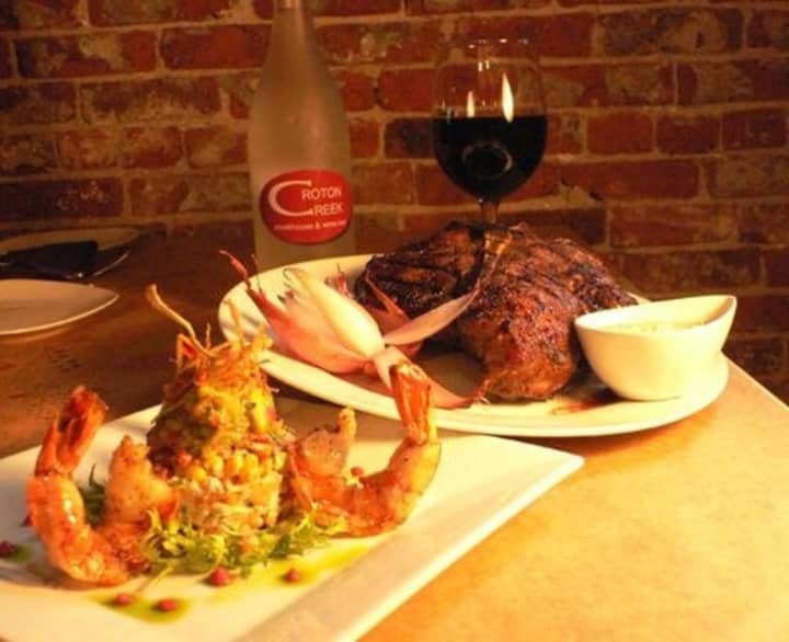Croton Creek Steahouse &amp; Wine Bar is popular both for steak and seafood.