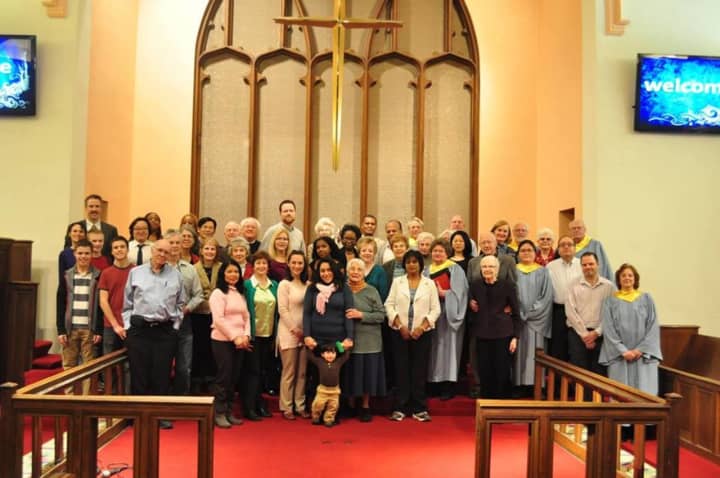Members of the congregation at Leonia United Methodist Church.