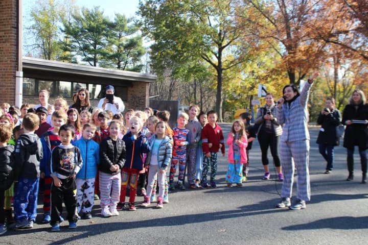 Heathcote students and Popham House students at Scarsdale Middle School took part this month in the &quot;Stuff a Bus&quot; pajama drive, sponsored by the Pajama Program.