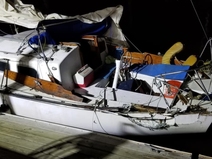 An allegedly drunk Northern Westchester boater crashed into a sailboat.