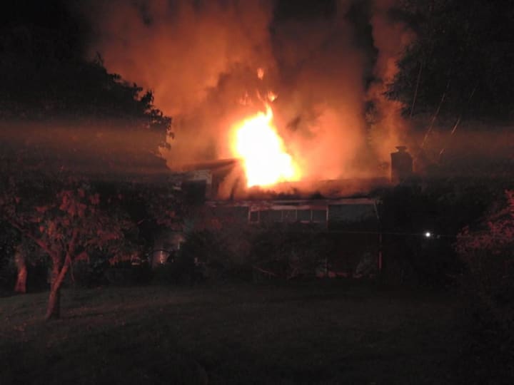 The Briarcliff Manor fire department battled an early morning blaze. 