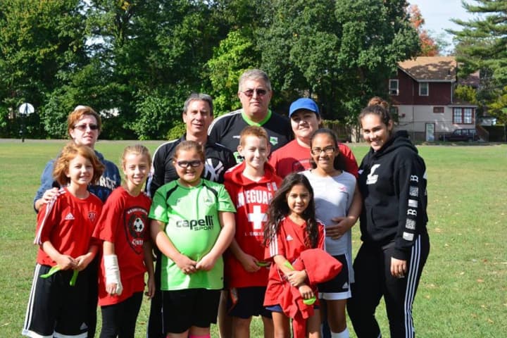 Bergenfield Mayor Norman Schmelz and volunteers have participated in the borough&#x27;s Challenger programs that include sports for youngsters with special needs. 