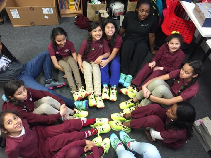 Girls on the Run&#x27;s New City athletes got new pairs of running shoes in addition to the organization&#x27;s new Jersey City site.