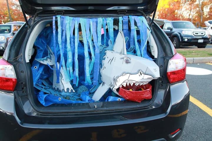 A Trunk or Treat car at Westlake Middle School&#x27;s inaugural &quot;Trunk or Treat.&quot;