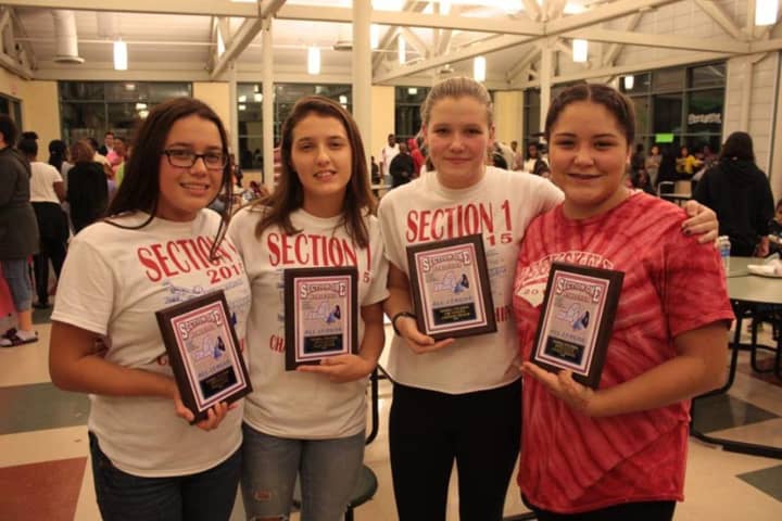 The Peekskill school district honored many of its student-athletes recently during its fall awards ceremony.