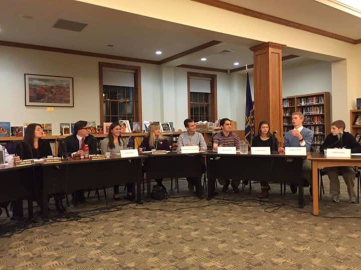 The Pleasantville Board of Education and Student Government held a joint meeting recently. 