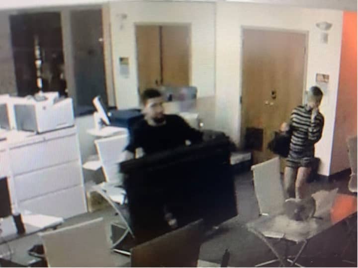 Know them? Police are asking the public for help identifying the two who allegedly burglarized a Westport business.