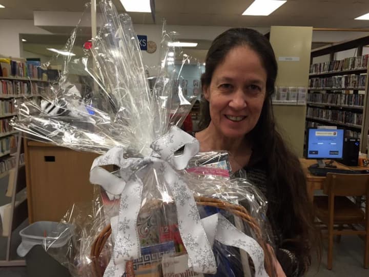 The La Grange Association Library in Poughkeepsie congratulates patron Lisa S., winner of its first Warm Reads and Fabulous Films basket.