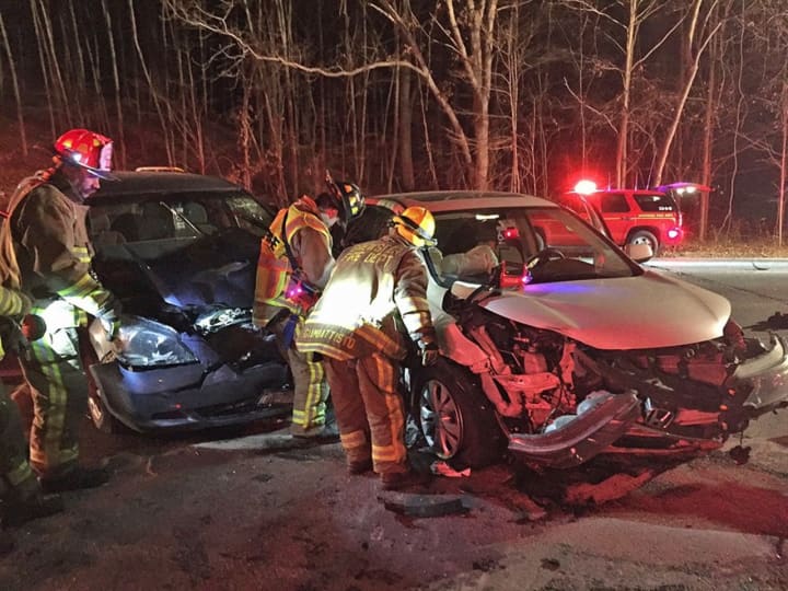 The Brewster Fire Department and EMS crews responded to a three-car accident on Thursday.