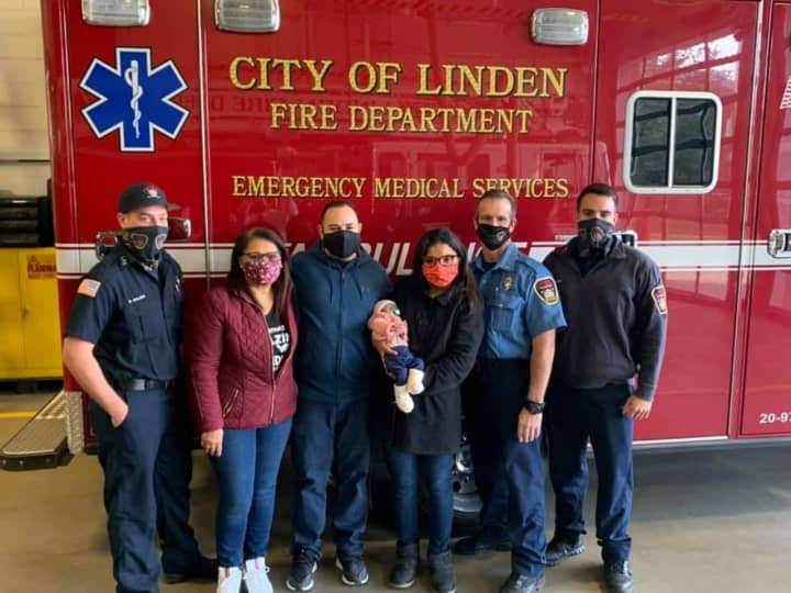 Firefighters in Union County jumped to action when a local woman went into labor at her home on Election Day morning.