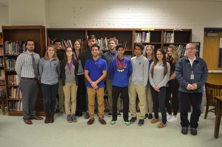 Wallington students (pictured) competed in an academic decathlon Jan. 31.
