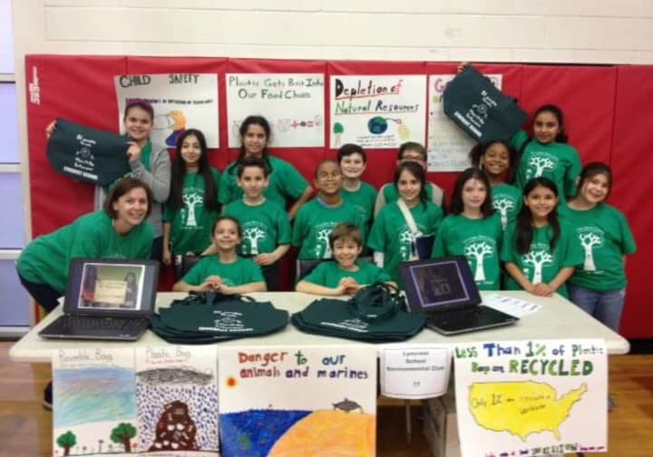 The Lyncrest Elementary School Environmental Team says no to plastic at the fourth annual Green Fair.