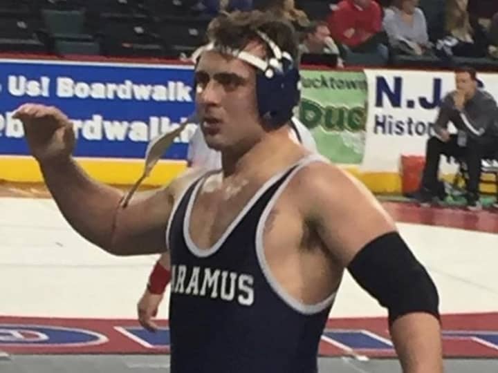 Michael Daniele of Paramus High School at the state tournament Friday in Atlantic CIty.