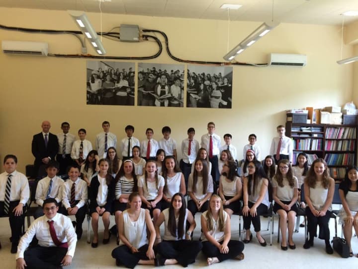 The Eastchester Middle School Eighth-Grade Band earned a gold rating.