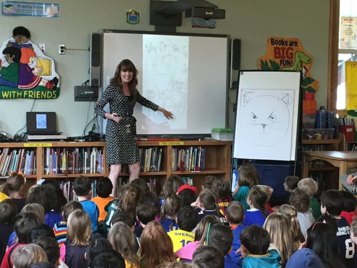 Kate Klise, a children&#x27;s author, spoke to students in Pelham about the &quot;messy process&quot; of writing.